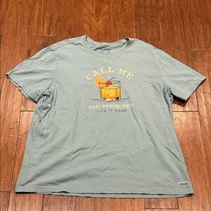 XXL Life Is Good Men's Gray Graphic Tee (Excellent New Condition)